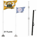 Telescoping Super Flag Pole - 21'